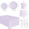 Set de Vajilla de Papel de Color Sólido Transfronterizo para Fiesta Plato de Papel Colorido Plato Disco Vajilla de Mesa Fiesta Navideña Picnic Plato para Pastel Multicolor
