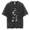 Lavável Transfronteiriço 230g Camiseta Lavável de Anime Estampa Retrô Múltiplos Padrões Venda Direta da Fábrica