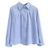 Primavera 2025 Nuevo Talla Grande 100kg Hermana Gorda Casual Antiarrugas Camisa Manga Larga Camisa Casual Formal 6265