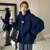 Sudadera con capucha pesada estilo americano para mujer, diseño nuevo casual estilo coreano otoño/invierno 2026, prenda exterior de nicho de moda