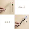 Estilo Antigo Hairpin Placa de Ácido Acético Simples Tassel Andar Diário Cabelo Han Roupas Acessórios Novo Estilo Chinês Roupas Antigas Mulheres Hairpin