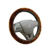 Set de manijas de coche cálidas elásticas retráctiles de cachemir para primavera y otoño, set de manijas elásticas, cubierta de volante de coche de felpa