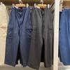 Pantalones/pantalones de trabajo casuales holgados lavados para hombre y mujer japoneses 473177/474100