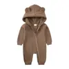 Roupas para bebês masculinas e femininas 0-2 anos em forma de animal macacão de inverno quente para engatinhar roupas de fabricantes atacado