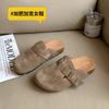 B2002-1 Zapatos Birkenstock para Mujer, Medias Pantuflas de Suela Gruesa, Sandalias de Punta Cerrada, Zapatos para Mujer de Horma Ancha Talla Grande, Talla 41 de Zapatos Birkenstock, Versátiles