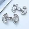 Hebillas decorativas para zapatos, accesorios para mocasines, hebillas para zapatos, cadena desmontable, bricolaje, joyería de metal.