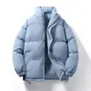 Venda Direta de Fábrica Aoleige Moda Casual de Inverno 2025 Jaqueta Curta de Algodão Quente Espessa com Gola Alta