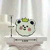 Venda Quente Bege Laço de Cereja Urso Acessórios de Borracha Macia Atacado Fivelas de Sapato Charms para Crocs Acessórios
