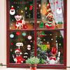 Nuevas pegatinas estáticas navideñas de Amazon SKJD2311 para comercio exterior, diseño de escena de vidrio para ventana, pegatinas decorativas de pared