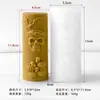 Molde de silicona para vela perfumada cilíndrica con forma de calavera transfronteriza, molde para decoración de velas de calavera de Halloween DIY
