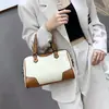 Bolso de Almohada Nuevo, Sencillo, Elegante, Versátil, Bolso de Mano de Bloques de Color de Moda, Bolso de Hombro, Bolso Cruzado, Bolso Boston, Personalizable
