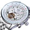 Jaragar Europeu e Americano Lazer Moda Mostrador Grande Relógio Mecânico Tourbillon Esqueleto Automático Mecânico