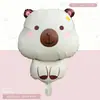 Globos de Papel Aluminio Mate con Dibujos de Animales en Forma de Oso, Elefante, Cordero, Conejo y Ponis para Fiestas de Cumpleaños Infantiles