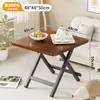 Mesa pequeña mesa plegable mesa de comedor habitación de alquiler puesto exterior portátil hogar apartamento pequeño mesa de comedor redonda simple mesa cuadrada