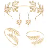 Accesorios para el cabello de moda de personalidad de hoja dorada y perla, diadema, accesorios de comercio exterior, envío gratis, europeos y americanos transfronterizos, deseo