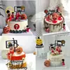 Decoración de Pastel Slam Dunk Adornos Baloncesto Tenis para Niño Rukawa Maple Sakuragi Hanamichi Inserto para Hornear de Cumpleaños