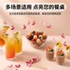 Suministro Exclusivo Transfronterizo de Brochetas Desechables para Frutas, Tenedores para Frutas de Grado Alimenticio, Tenedores de Bambú, Brochetas Artísticas de Bambú para Frutas Confitadas, Brochetas Creativas
