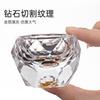 Vaso de chupito de licor Jinshan con lámina dorada, Taza de degustación, Taza de té de vino, Dispensador de vino, Copa de cristal, Copa de cristal que cambia de color