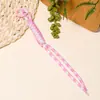 Estilo Ins Cadena de Cuerda Trenzada Colorida para Teléfono Móvil Anillo de Llavero Correa para Mochila Llavero de Aleación de Zinc Accesorios DIY