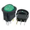 Interruptor Redondo Pequeño Forma de Barco Estándar Americano Kcd11 Amarillo 3 Pines 2 Velocidades Certificado ETL Interruptor Balancín Debajo de la Parte Superior Redonda
