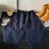 Pantalones de chándal de nuevo estilo para primavera y otoño, pantalones casuales holgados, pantalones de algodón Hua para niños, pantalones deportivos, pantalones exteriores para niñas y niños, pierna recta, guadaña, modernos para niños