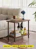 Mesa de centro de madera maciza, mesa de centro para sala de estar, mesa de té para uso doméstico, mesa de centro pequeña para apartamentos pequeños, mesita de noche, mesa de té, mesa auxiliar pequeña combinada, mesa baja