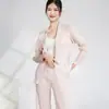 Chaqueta de Traje Casual de Primavera y Otoño Moda Femenina Estilo Miyake Plisada Holgada Elegante Traje de Oficina Top Versátil