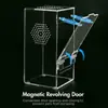 Caja de cría transparente acrílica personalizada con puerta magnética, caja de cría acrílica para reptiles, caja de cría para arañas, lagartos, escorpiones