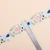 Renda bordada de flor grande colorida estilo chinês retrô de 6,5 cm para sapatos, chapéus, bolsas, acessórios e materiais de vestuário DIY