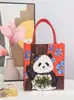 En stock Bolsa Tote Engrosada Bolsa de Clase para Estudiantes Suministro Bolsa de Fieltro con Estampado de Dibujos Animados Bolsa de Archivos Linda Bolsa de Fieltro