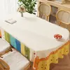 Mantel Ovalado Estilo Ins Impermeable y a Prueba de Aceite Sin Lavado Lujo Gama Alta Mantel para Mesa de Comedor Mantel para Mesa de Café Rectangular