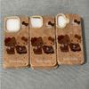Funda de Hello Kitty marrón para Apple Pro Max (iPhone 16, iPhone 14 Plus, piel, 13/12)