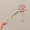 Grampo de Cabelo Estilo Chinês Novo para Meninas, Grampo de Cabelo Tradicional Hanfu com Borla, Acessório de Cabelo de Alta Qualidade para Penteados Presos, Adorno de Cabeça Xiuhe, Ornamentos Tradicionais Chineses