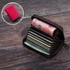 Popular Transfronterizo Color Sólido de Alto Valor Tarjetero Acordeón, Tarjetero Compacto para Hombre, Tarjetero, Monedero, Almacenamiento de Identificación Integrado