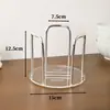 Estante de exhibición transparente acrílico, nuevo tipo de escurridor de cuencos, estante de almacenamiento de cocina, estante de almacenamiento de platos desechables para uso doméstico