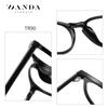 Nuevos Lentes Tr90 Anti-Luz Azul 2318 para Hombre y Mujer Retro Planos Montura Redonda Transfronteriza Gafas de Computadora Simples
