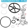 Anillo Válvula Filtro de Repuesto Compatible con Amazon Sp0710 Sp0710X Sp0711 Sp0712 1/2 pulgada