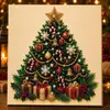 Conjunto popular de pintura de pérolas DIY 5D5D: Design de boneco de neve e rena de Natal, pintura de diamante feita à mão para decorações festivas