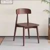 Silla de Comedor de Madera Maciza Silla de Respaldo para el Hogar Silla Moderna Simple Estilo Crema Silla Ganoderma Silla de Alta Gama para Hotel Restaurante Taburete