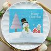 [em estoque] Guardanapo de papel de Natal com impressão transfronteiriça direta da fábrica Guardanapo de festa com impressão de Natal Lenço de papel quadrado
