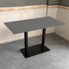 Mesa de Comedor de Pizarra Personalizada Barra de Snacks de Comida Rápida Mesa Comercial Cafetería de Té de Leche Mesa y Silla de Ocio Mesa de Pizarra de Restaurante