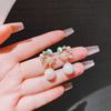 Coreano Moda Novo Colorido Brincos De Flores Frescas Para As Mulheres Ins Na Moda Luz De Nicho De Luxo Amor Pérola Doce Brincos Cool