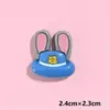 Ventas Directas de Fábrica Animales Pequeños Locos Conejo Oficial de Policía Set Accesorios de Resina DIY Pegamento de Crema Charms para Crocs Gomas para el Cabello