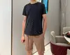 Traje Masculino de Verão com Estampa Completa de Letras B, Secagem Rápida, Seda de Gelo Refrescante, Malha Respirável, Gola Redonda, para o Dia a Dia ao Ar Livre