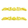Tira de Ferro Ondulada em Forma de Coroa Peça Floral, Acessório para Roupa, Peça Floral Estilo Antigo, Material para Joias DIY, 12*75mm