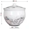 Tarro de Cerámica de Gran Capacidad para Manteca con Tapa, Tarro para Sal, Tarro para Condimento de Aceite de Chile Resistente a Altas Temperaturas, Almacenamiento de Olla para Estofado para el Hogar en la Cocina