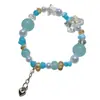 Pulseira de Joias Novo Estilo Coreano Temperamento Pulseira de Contas de Cristal Pulseira de Casal Estudante Crianças Joias Femininas Venda por Atacado