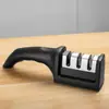 Afilador de Cuchillos Doméstico Piedra de Afilar Rápida Artefacto para Afilar Cuchillos de Cocina Domésticos Varilla de Afilar Cerámica Rápida Afilador de Cuchillos Integrado