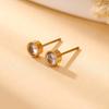 Pendientes de Zirconia Loftily Nueva Moda Nicho Estilo Ins para Mujer DIY Lujo Accesible Pendientes de Acero Inoxidable Pendientes Venta al por Mayor