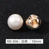 Botones de Perla Brillante Cosidos a Mano 2025 Botones Pequeños de Metal de 10 mm Botones para Cheongsam Traje Tang Botones para Camisa Botones para Falda JK
